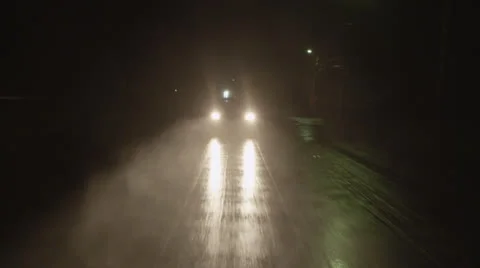 Night Rain B Roll 2 Stock Footage 25631368