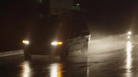 Night Rain B Roll 6 Stock Footage 25631660