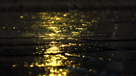 Night Rain Stock Footage 27080111