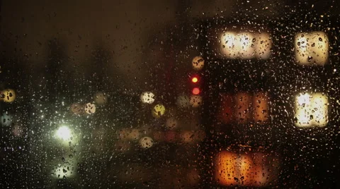 Night rain Stock Footage 47579894