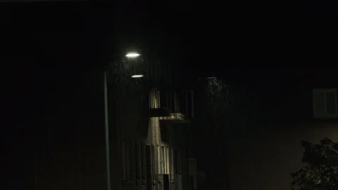 Night rain Stock Footage 115966676