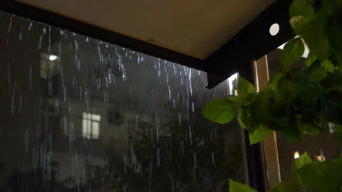 Night rain Stock Footage 227023064