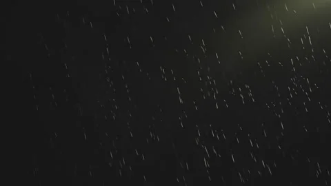 Night rain in the light of a lantern. Stock Footage 315793604