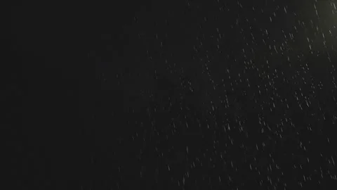 Night rain in the light of a lantern. Stock Footage 315813877