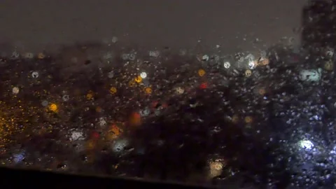 Night, rain outside Stock Footage 235357686