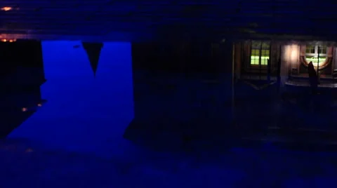 Night rain reflections Video stock 970784