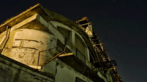 Night Ravenna dock Stock Footage 28575498