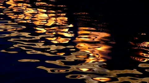 Night reflection Stock Footage 734389