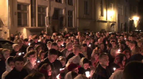 Night Religious Procession 動画素材 23696183