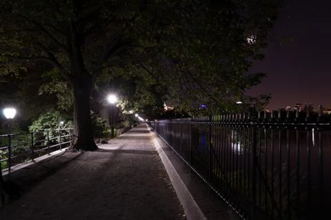 Night at the reservoir Stock Photos
