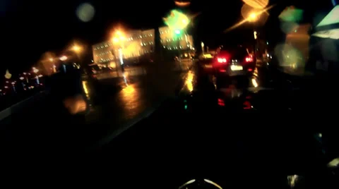 Night ride Stock Footage 33755384