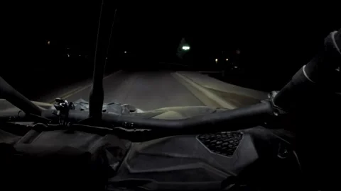 Night Ride with UTV Stock Footage 133746867