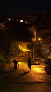 Night riders Stock Photos