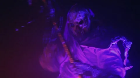 Night ritual fire. Voodoo cult. The human monster. Stock Footage 50286053