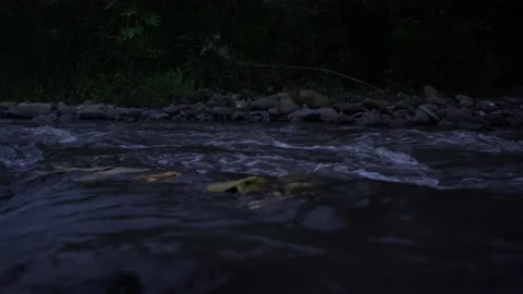 Night River Video stock 145236130