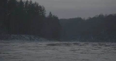 Night River Stock Footage 250773955