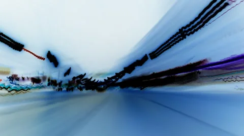 Night road background TL negative Stock Footage 3678780