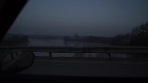 Night road from the car. Video stock 150108064