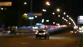 The night road in the city (bokeh video) HD Footage