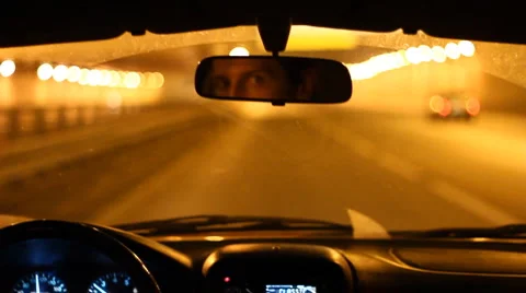 Night road Stock Footage 5099134