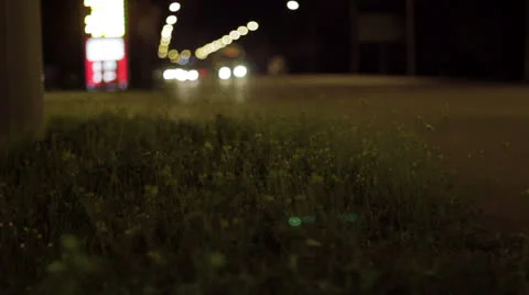 Night road Stock Footage 26859411