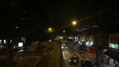 Night road Stock Footage 75354118