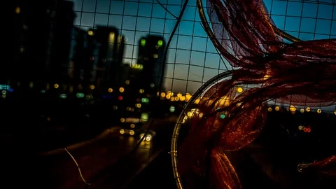 Night road Stock Footage 88075282