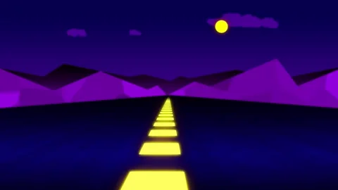 Night Road Stock Footage 203919942