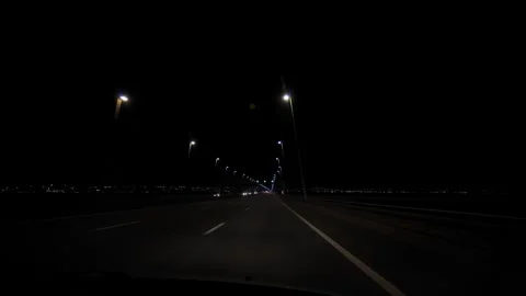 Night road illuminated by headlights 스톡 동영상 339712317
