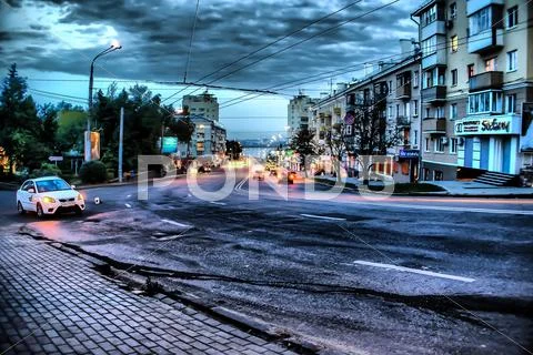 Night Road Stock Photos
