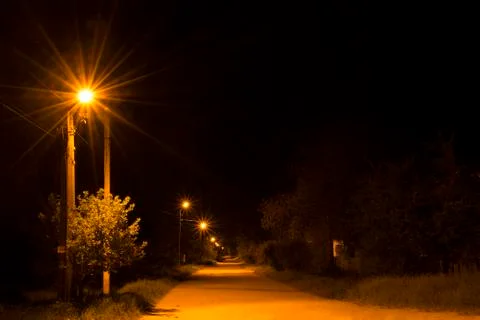 Night road Stock Photos