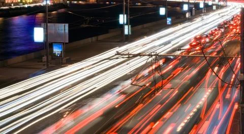 Night road Stock Photos