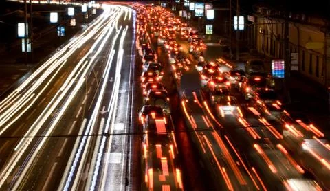 Night road Stock Photos