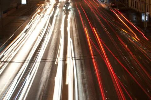 Night road Stock Photos