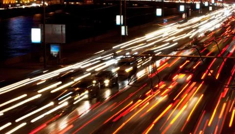 Night road Stock Photos