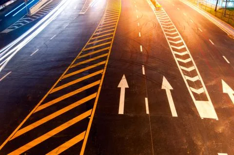 Night road Stock Photos