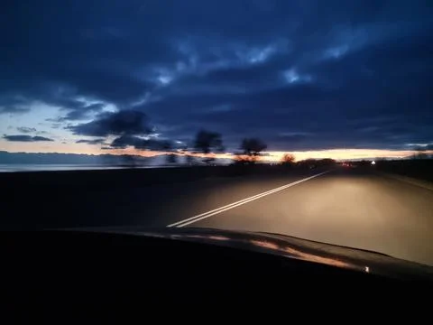 Night road Stock Photos