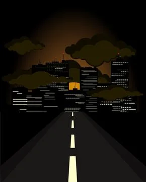 Night road Stock Photos
