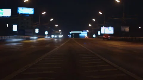 Night road Time Laps Stock Footage 951215