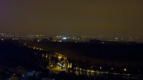 Night road in timelapse Stock Footage 1034772