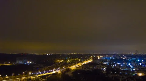 Night road in timelapse Stock Footage 1034781