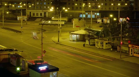 Night road Timelapse Stock Footage 62860590