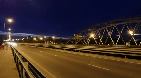 Night road Timelapse Stock Footage 64547269