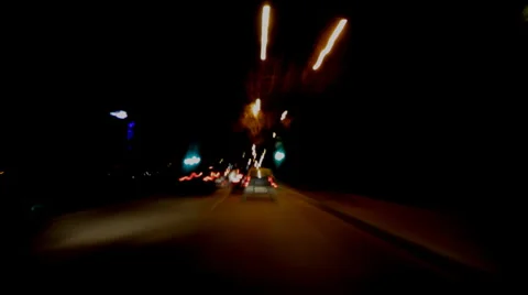Night road TL Stock Footage 3678718