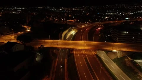 Night road traffic 01 Stock Footage 241446826