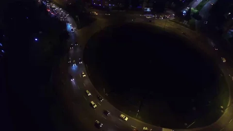Night round point Bogota Vídeo Stock 83398972