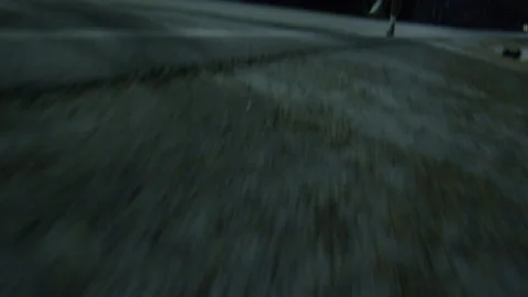 Night Run — Young Athlete on Empty Street Stock Footage 314644176
