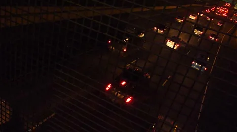 Night Rush Hour Traffic 2 Stock Footage 2640770