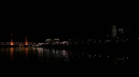 Night on the Sacramento River Vídeos de archivo 10811270