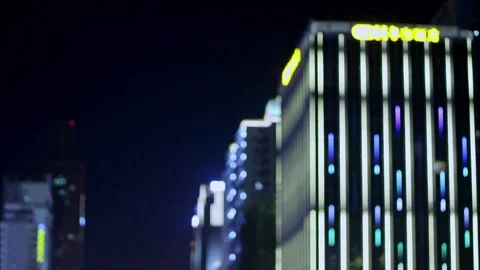 The night scene buildings Video stock 235268282
